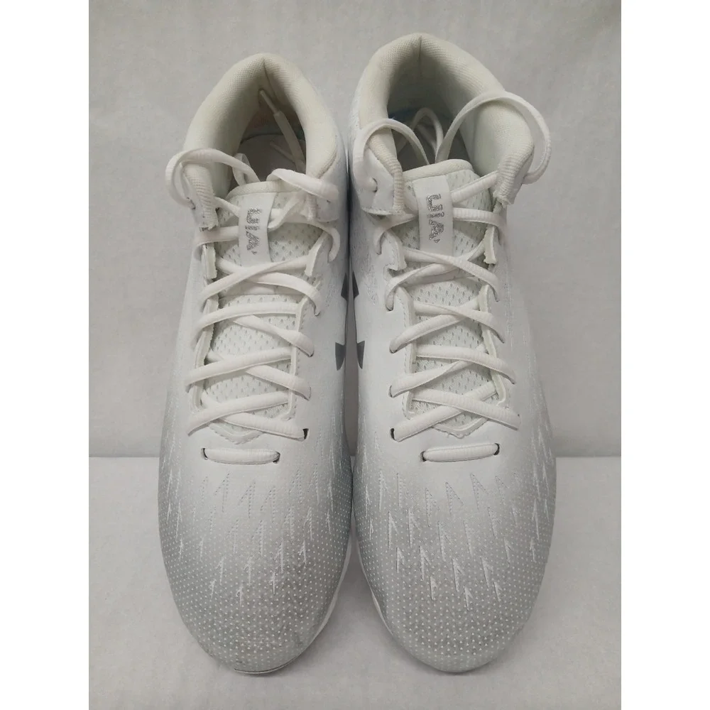 Under Armour Mens Spotlight Fran RM 4.0 Football Cleat 3027293-100 White Sz 10.5